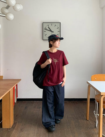 Altaver Summer Cool Raw Denim Wide Pants